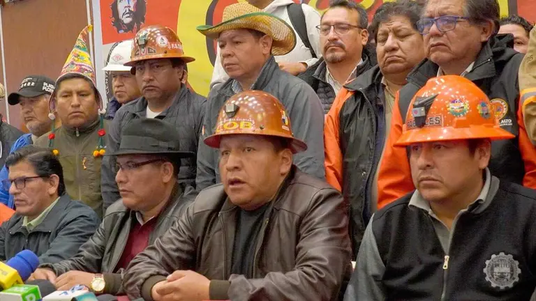 El Ejecutivo de la Central Obrera Boliviana (COB). APG