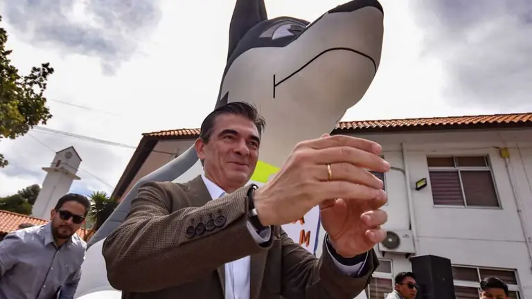 El presidente Rodrigo Paz, durante un acto en Cochabamba. DICO SOL&Iacute;S