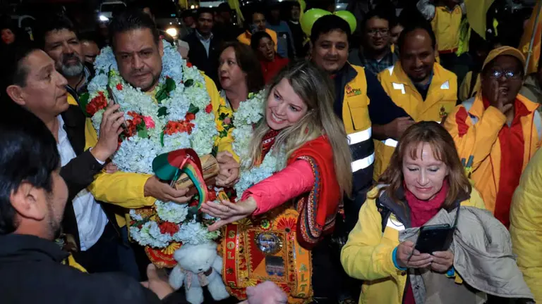 El exalcalde Luis Revilla, a su llegada al pa&iacute;s. APG