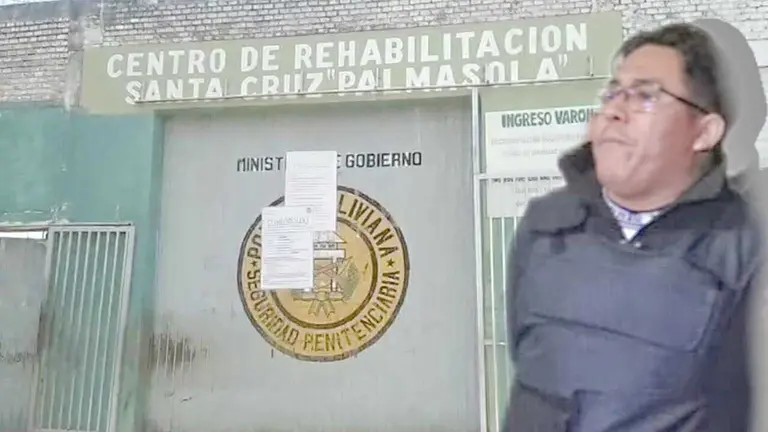 Ingreso a Palmasola  y fotograf&iacute;a de Remberto L&oacute;pez, asesinado en esa c&aacute;rcel./ MARIELA COSS&Iacute;O