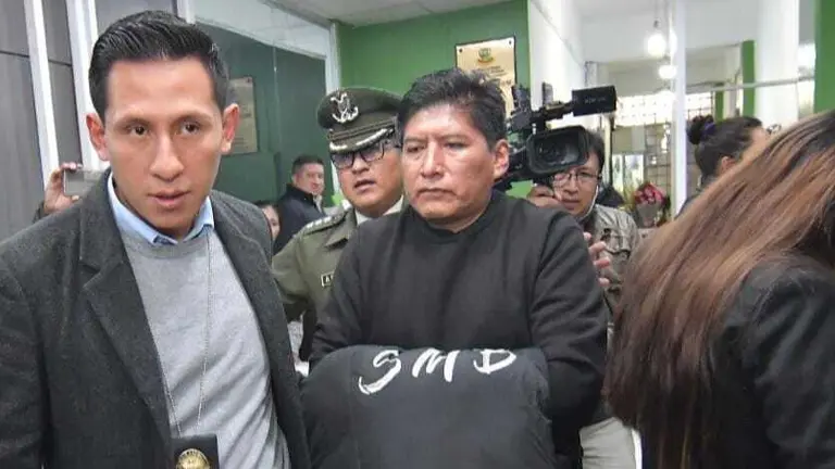 El dirigente de la Confederaci&oacute;n Nacional de Panificadores de Bolivia (Conapabol), Rub&eacute;n R&iacute;os. APG
