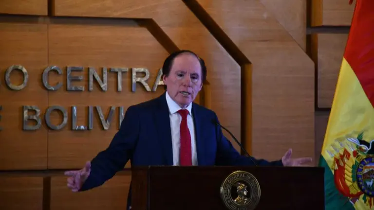 El presidente del Banco Central de Bolivia (BCB), David Espinoza. APG