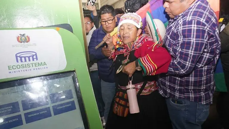 La exdiputada por el Movimiento Al Socialismo (MAS) Lidia Patty fue aprehendida en La Paz. APG
