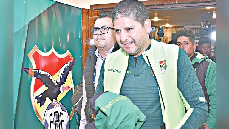 &Oacute;scar Villegas, director t&eacute;cnico de la selecci&oacute;n 
boliviana./APG