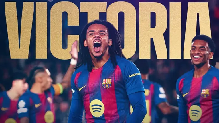 Diseño sobre la victoria del Barcelona. / BARCELONA