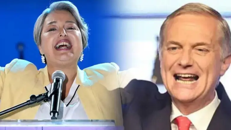 El candidato de extrema derecha, Jos&eacute; Antonio Kast, (d) y Jeannette Jara, aspirante de la coalici&oacute;n gobernante de izquierda (i). COMPOSICI&Oacute;N OPINI&Oacute;N