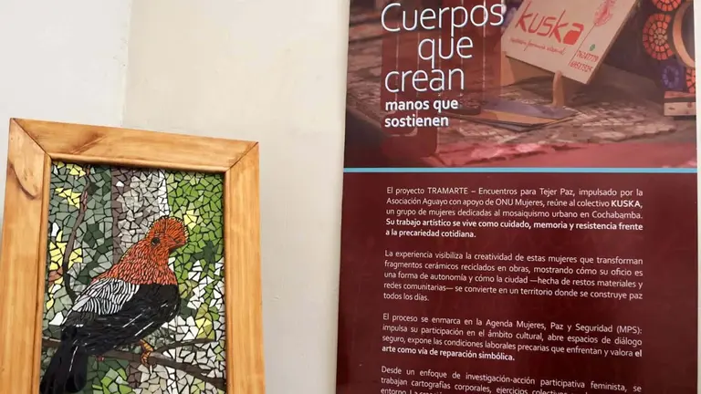 El proyecto de mosaiquismo Khuska ofreci&oacute; una charla en d&iacute;as pasados. CORTES&Iacute;A