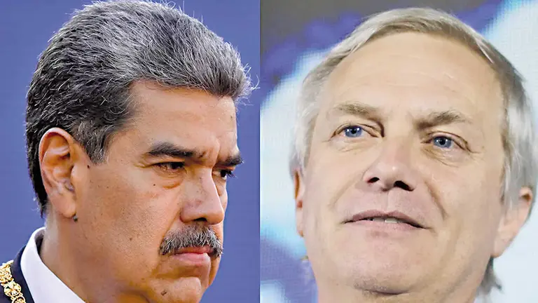 Nicol&aacute;s Maduro y Antonio Kast.  / RRSS