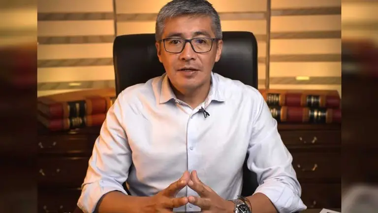 El ministro de Econom&iacute;a, Gabriel Espinoza.  CAPTURA DE PANTALLA