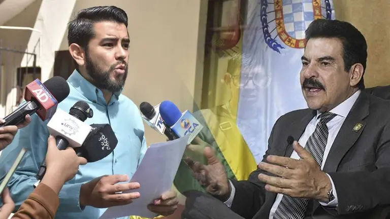 El alcalde de Cochabamba, Manfred Reyes Villa (d) y el diputado de Alianza Unidad, Julio Carvajal (i). COMPOSICI&Oacute;N OPINI&Oacute;N