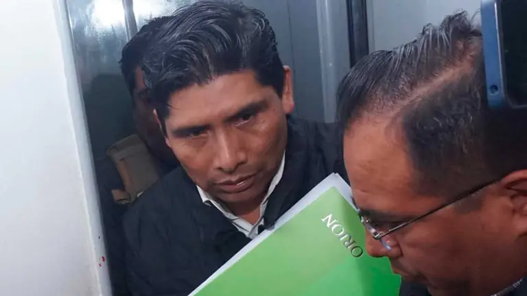 Aprehensi&oacute;n de Franklin Flores, este viernes. APG