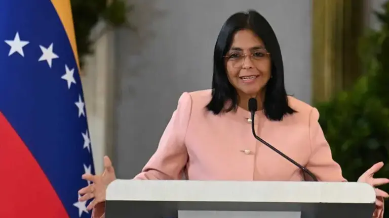 La presidenta encargada de Venezuela, Delcy Rodriguez, al mando del pa&iacute;s sudamericano tras la captura de Nicol&aacute;s Maduro. RRSS