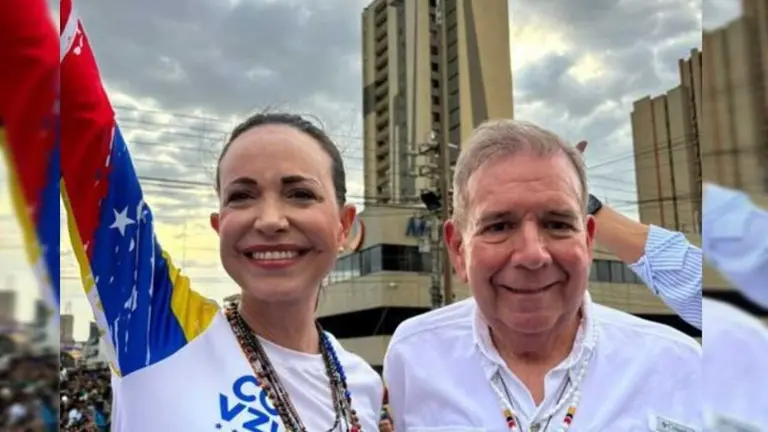 Mar&iacute;a Corina Machado y Edmundo Gonz&aacute;lez. TELOCUENTONEW
