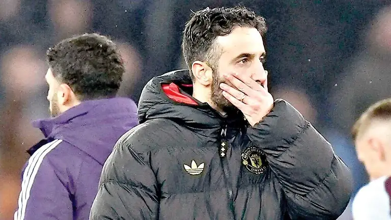 El estratega portugu&eacute;s R&uacute;ben Amorim ya no va m&aacute;s en los Red Devils./ EL DESMARQUE