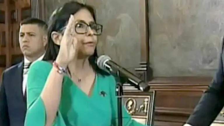 Jura de Delcy Rodríguez como presidenta encargada de Venezuela./ GOBIERNO DE VENEZUELA