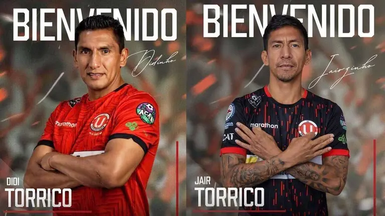 Los hermanos Jair y Didi Torrico se quedan en Cochabamba para jugar en Universitario de Vinto./ RRSSS