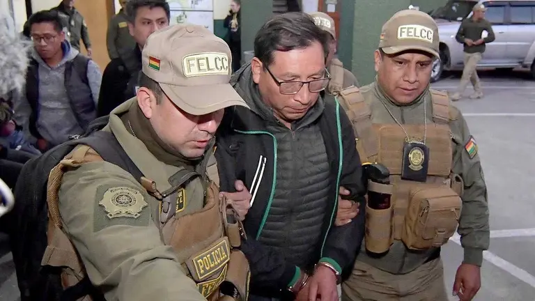 Fue aprehendido el exgerente de la Empresa Estatal de Producción y Comercialización del Oro (Epcoro), Edwin Vladimir Condori./ APG