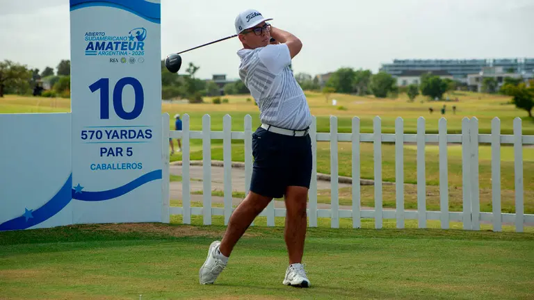 Vicente Quiroga, durante una acci&oacute;n en el torneo. AAG