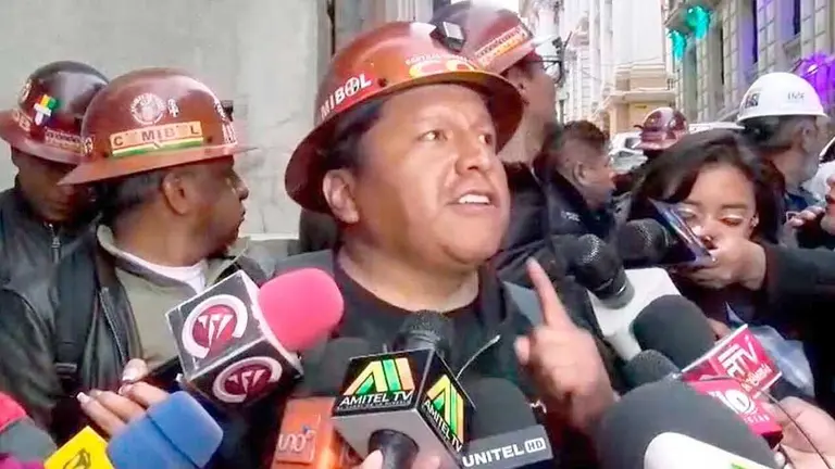 El ejecutivo de la COB, Mario Argollo./ ERBOL