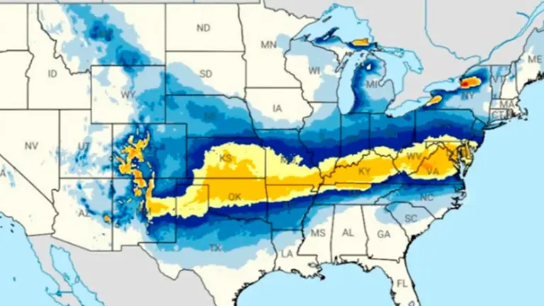 Imagen referencial sobre la tormenta que se acerca. NWS