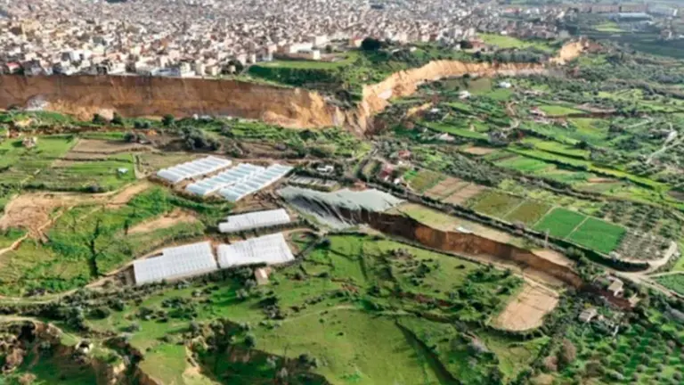 Vista a&eacute;rea del lugar del incidente. TOMADA DE BBC
