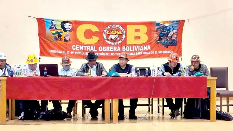 El ampliado de la Central Obrera Boliviana fue en Sucre./CTEUB.