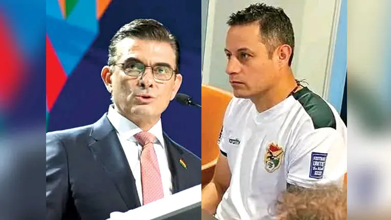 El presidente Rodrigo Paz y el vice Edmand Lara./ RRSS