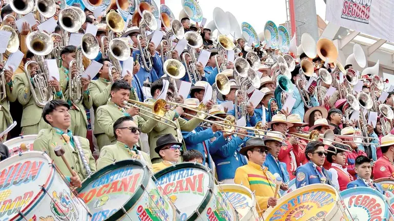Una imagen del Festival de Bandas 2026, en Oruro. / APG