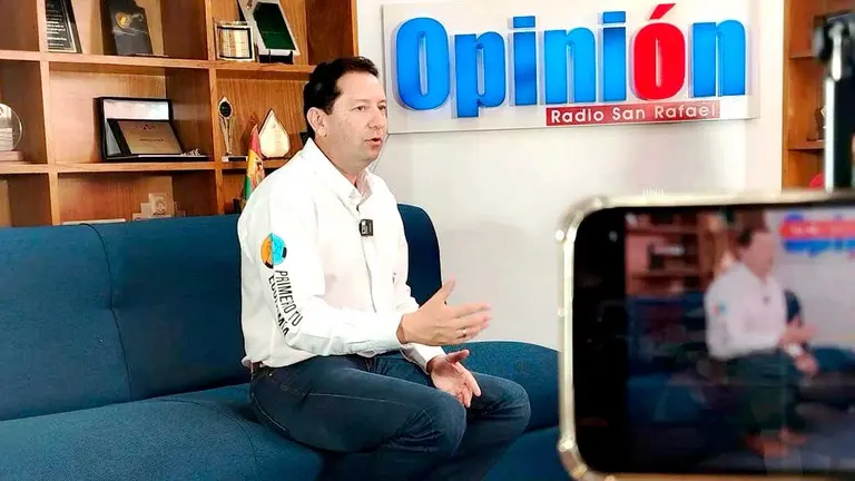 El candidato a alcalde de Cochabamba por NGP, Jose&eacute; Carlos S&aacute;nchez, en OPINI&Oacute;N./MELISSA REVOLLO