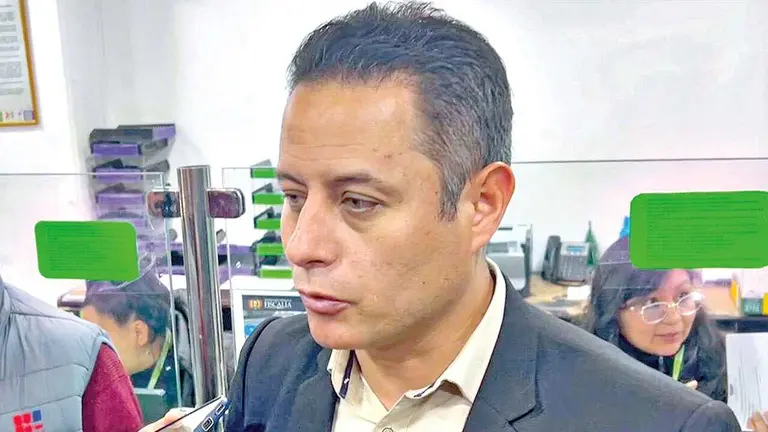 El vicepresidente Edmand Lara en una rueda de prensa./ FACEBOOK LARA