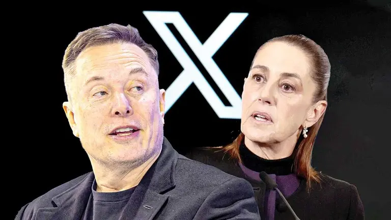 El magnate Elon Musk y la presidenta mexicana, Claudia Sheinbaum./ EMPRENDEDOR.COM