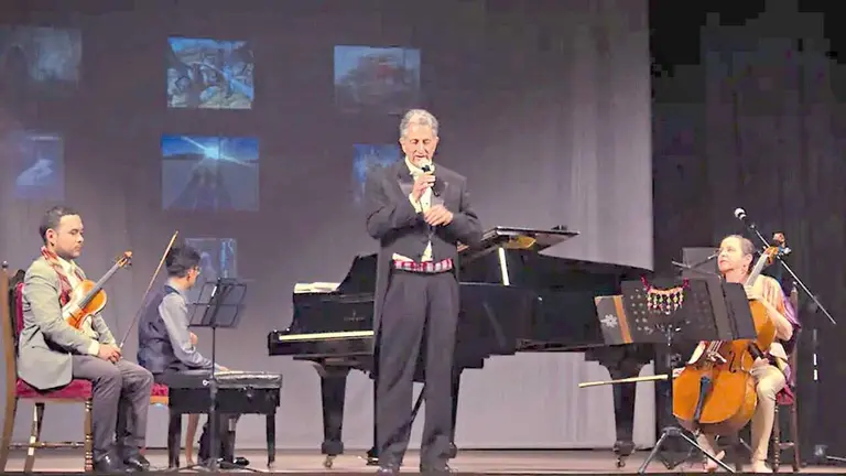 El Tr&iacute;o Apolo durante una presentaci&oacute;n./ TR&Iacute;O APOLO