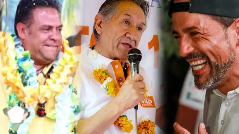 De izquierda a derecha: Luis Revilla, Rolando Morales Luis Fernando Camacho, los candidatos del presidente Rodrigo Paz. COMPOSICI&Oacute;N OPINI&Oacute;N