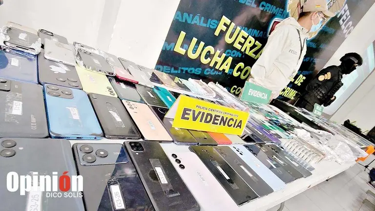 Polic&iacute;a secuestra 300 celulares en el Barrio Chino./ DICO SOL&Iacute;S