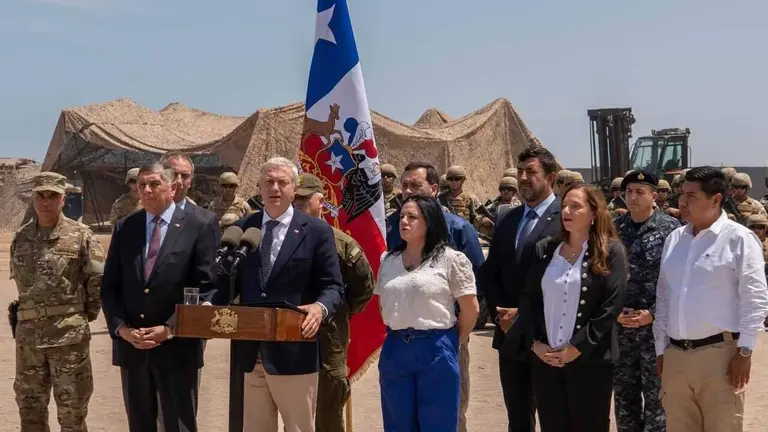 Jos&eacute; Antonio Kast, presidente de Chile, presenta el "Plan Escudo Fronterizo&rdquo;. RRSS