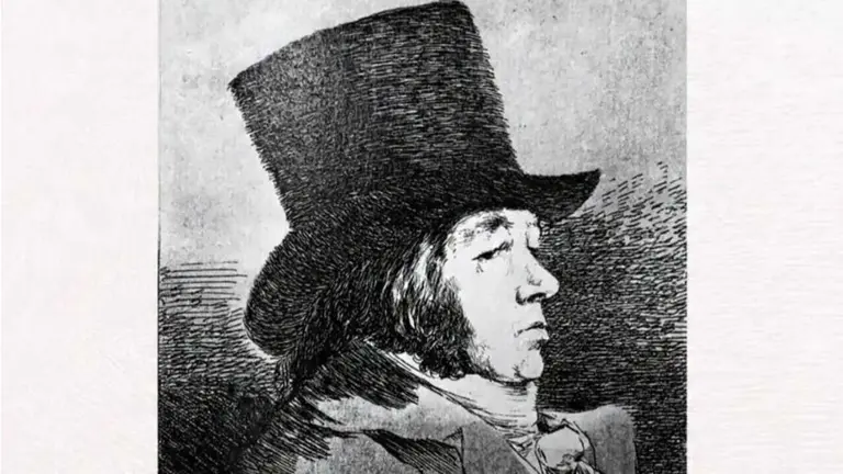 Parte del afiche de la muestra "Del Capricho al Disparate: Goya &ndash; Dal&iacute;". RRSS