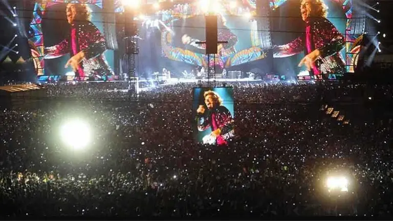 Una imagen del hist&oacute;rico concierto de los Rolling Stones, en la capital cubana. PRENSA LATINA