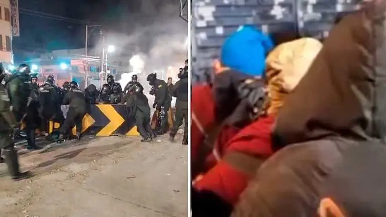 Intervenci&oacute;n de las fuerzas del orden. ERBOL