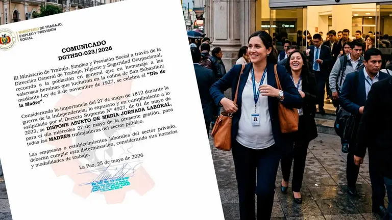 Ministerio de Trabajo dispone asueto de media jornada para madres este 27 de mayo./ IMAGEN GENERADA CON IA