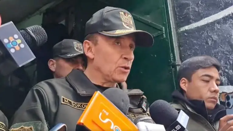 Mirko Sokol, comandante de la Polic&iacute;a boliviana./ RRSS