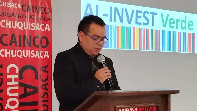 Omar Orellana, gerente de Cainco Chuquisaca./ ERBOL