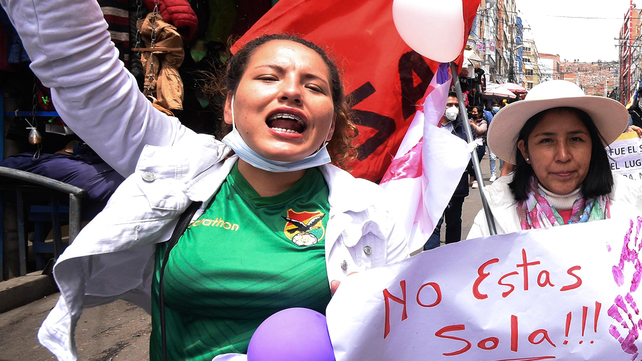 Una marcha en apoyo a las víctimas.       APG
