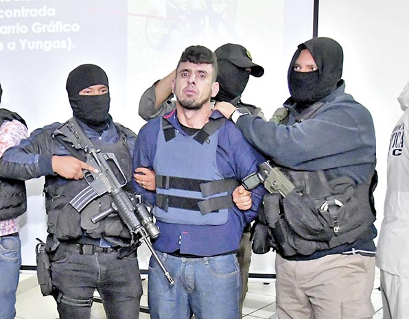 Felipe Edvaldo, el brasileño que mató al oficial Domingo Chávez, en La Paz. /APG