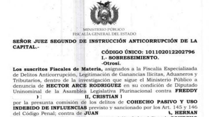 Documento de la Fiscalía.