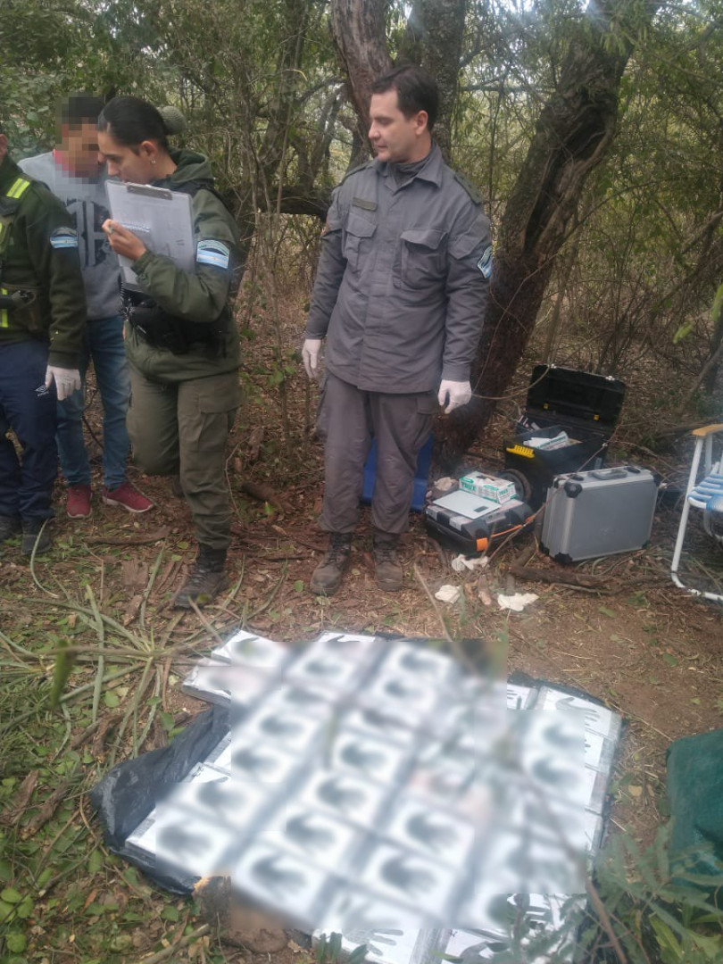 Encuentran 32 kilos de cocaína pertenecientes a la avioneta caída en Chaco la semana pasada. ARGENTINA.GOB