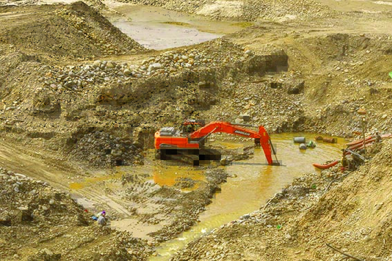 Una maquinaria utilizada para la minería./ CEDIB