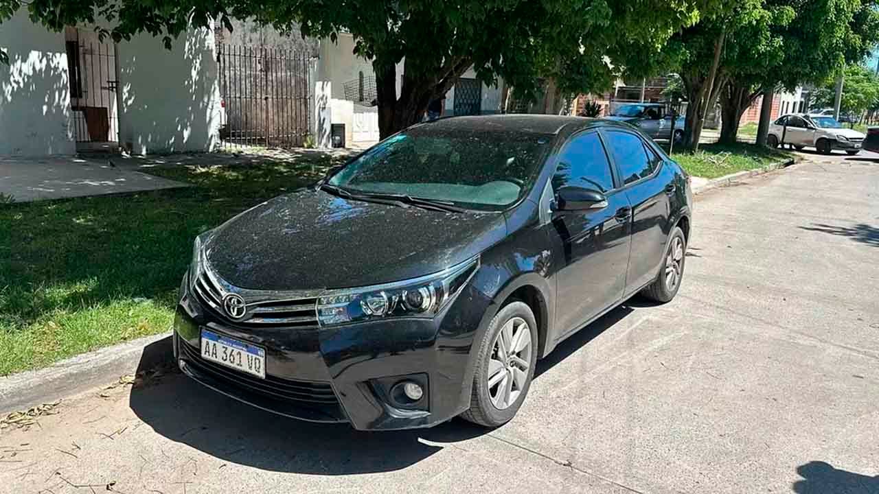 El vehículo en el que huyeron los asesinos de Umma. Ministerio de Seguridad Argentina