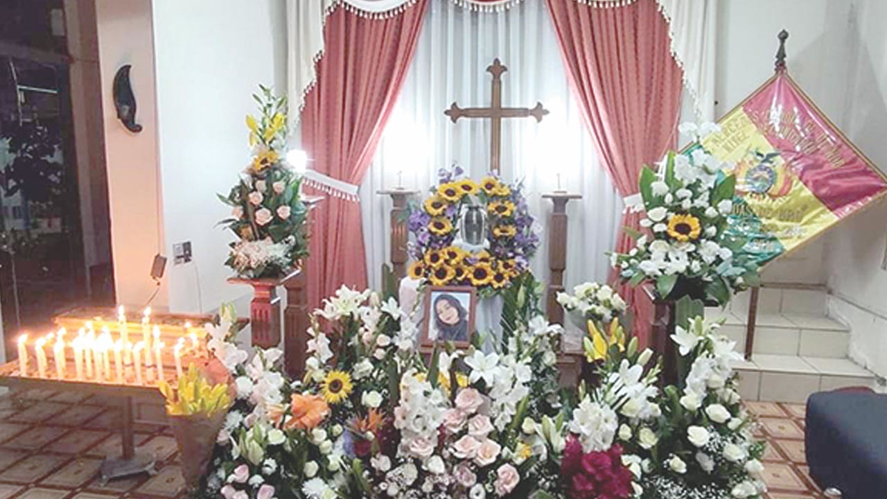 Velorio de Madeley, victimada por su vecino en Chile./ CORTESÍA FAMILIA