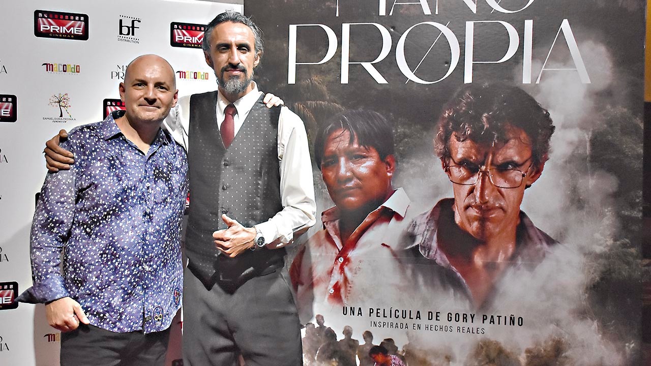 Gory Patiño y Alejandro Marañón en la Avant Premier de la película./ DICO SOLÍS